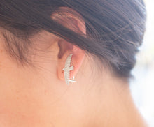 画像をギャラリービューアに読み込む, 滑空鳥のイヤークリップ(シルバー)