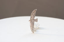 画像をギャラリービューアに読み込む, 滑空鳥のイヤークリップ(シルバー)