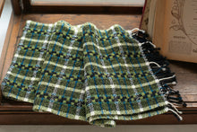 画像をギャラリービューアに読み込む, 佐藤かれん　レース織りのマフラー（グリーン）
