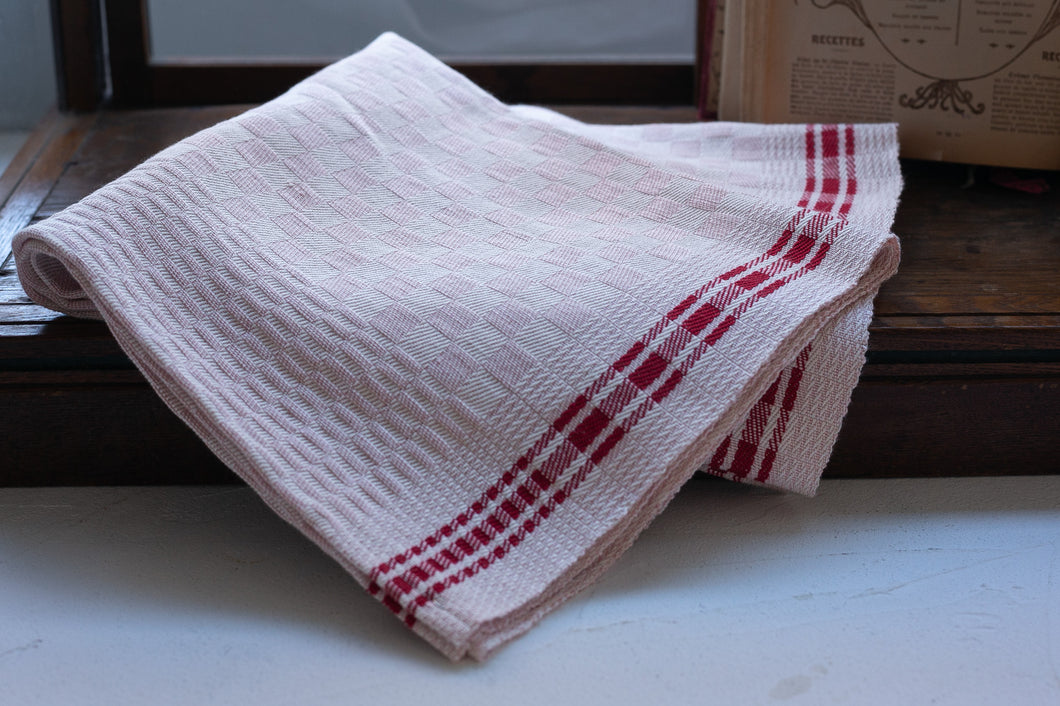 佐藤かれん　ドレル織りのバスタオル（ピンク）